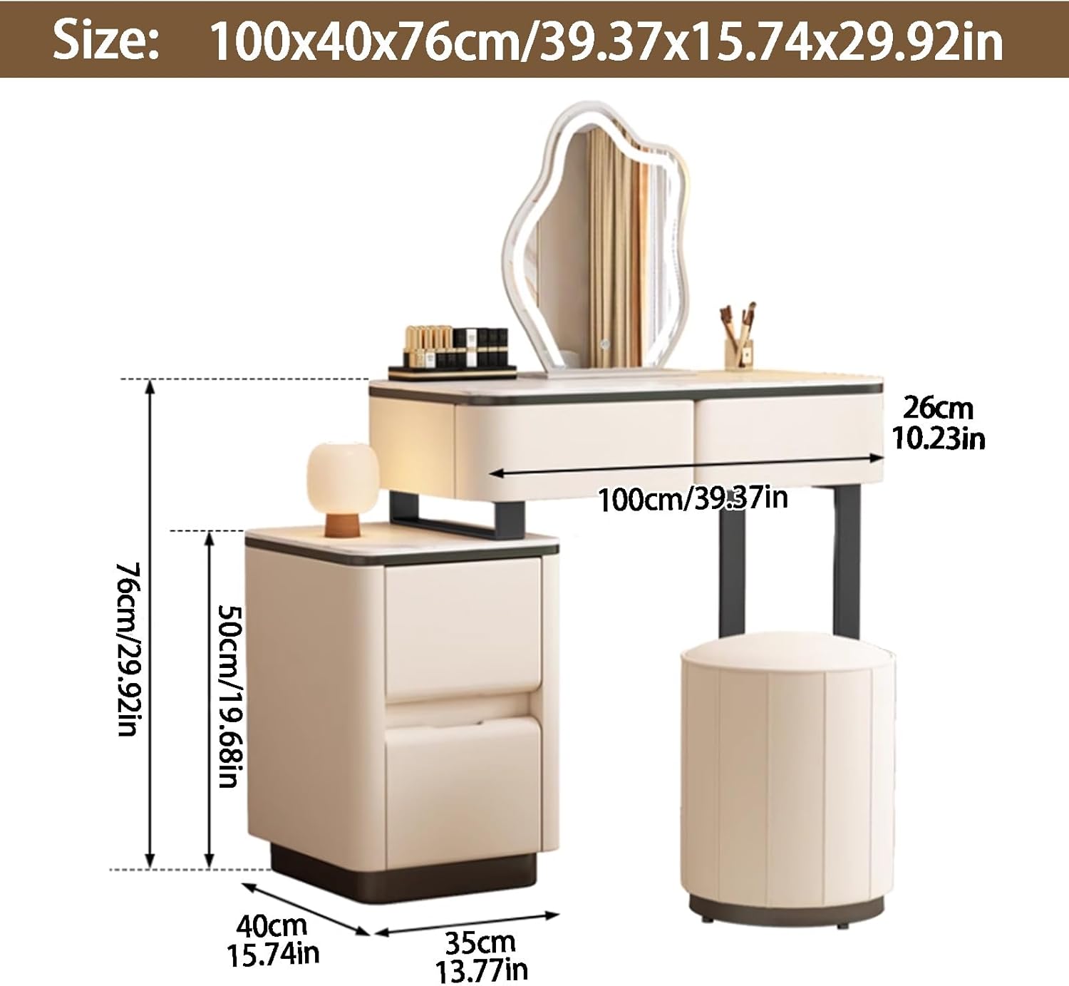 モノグラム チェスト 5段 引出し ホワイト トランク 高さ100 収納